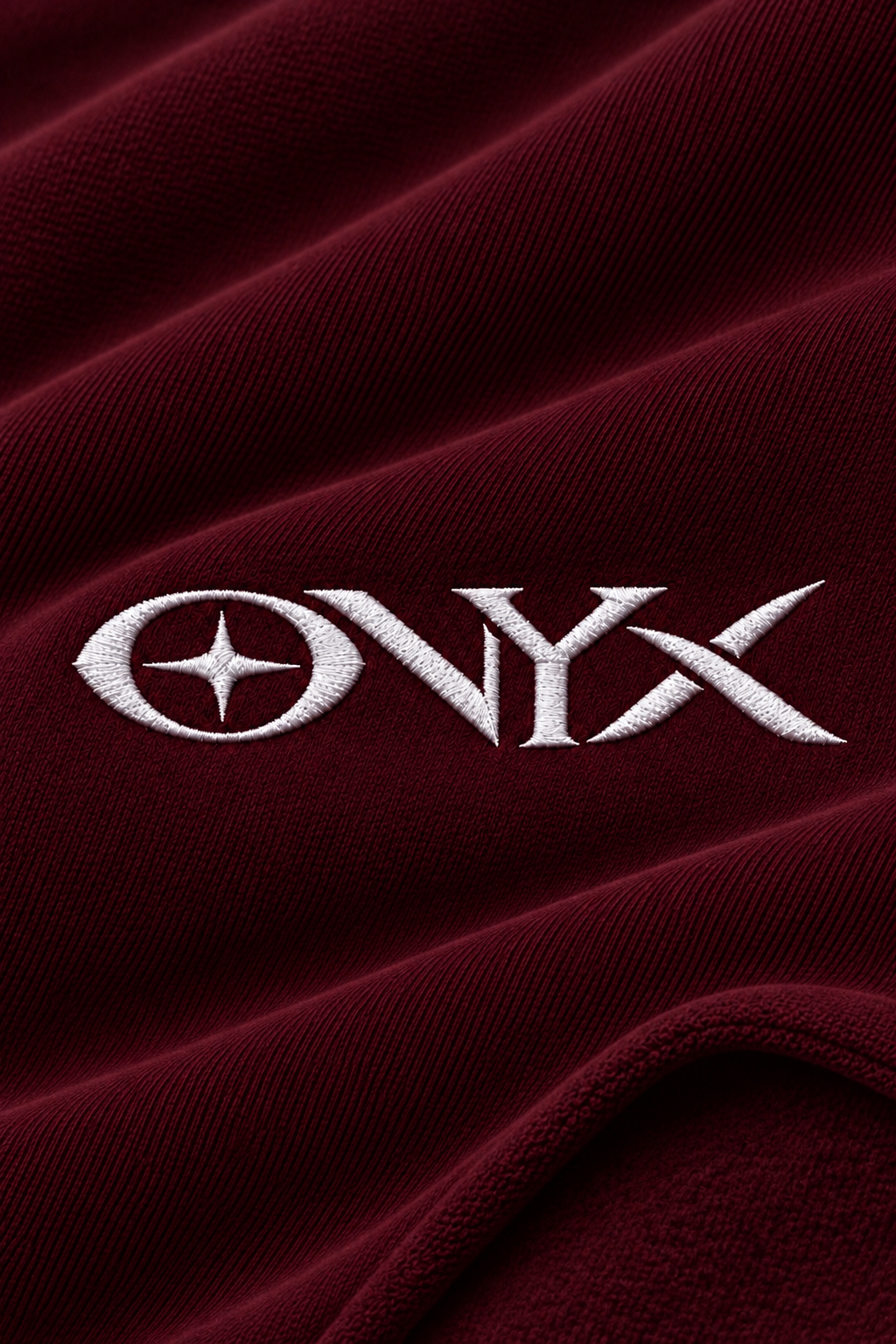 Onyx Boxy Fit Hoodie Burgundy
