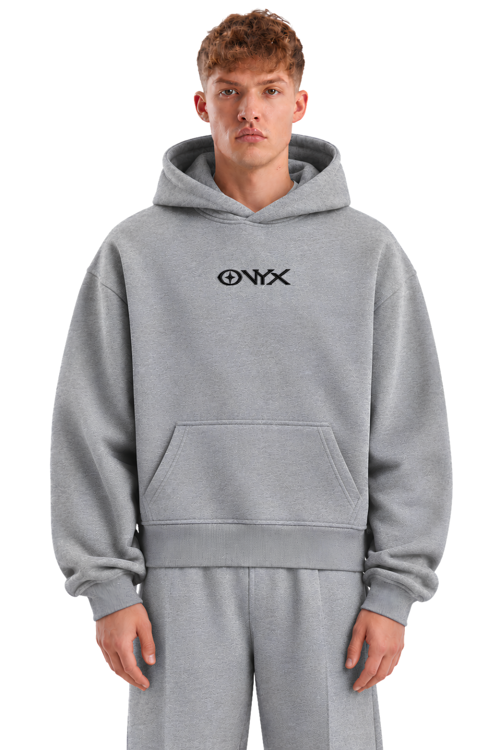 Onyx Boxy Fit Hoodie Heather Gray