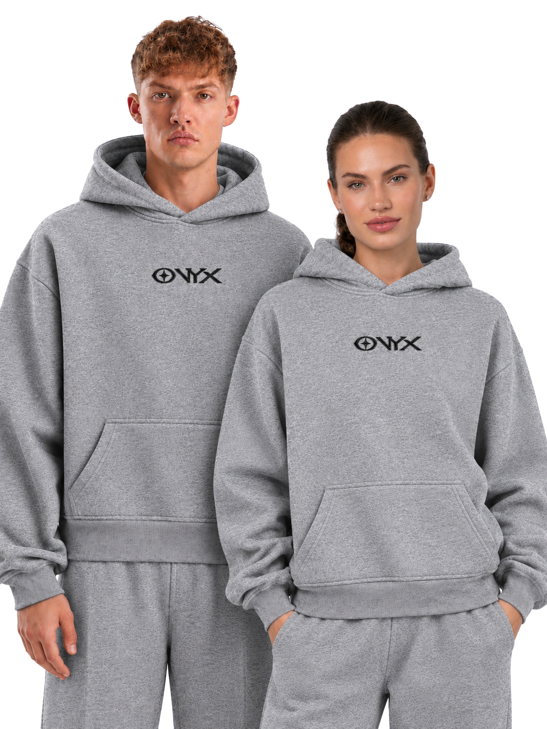 Onyx Boxy Fit Hoodie Heather Gray