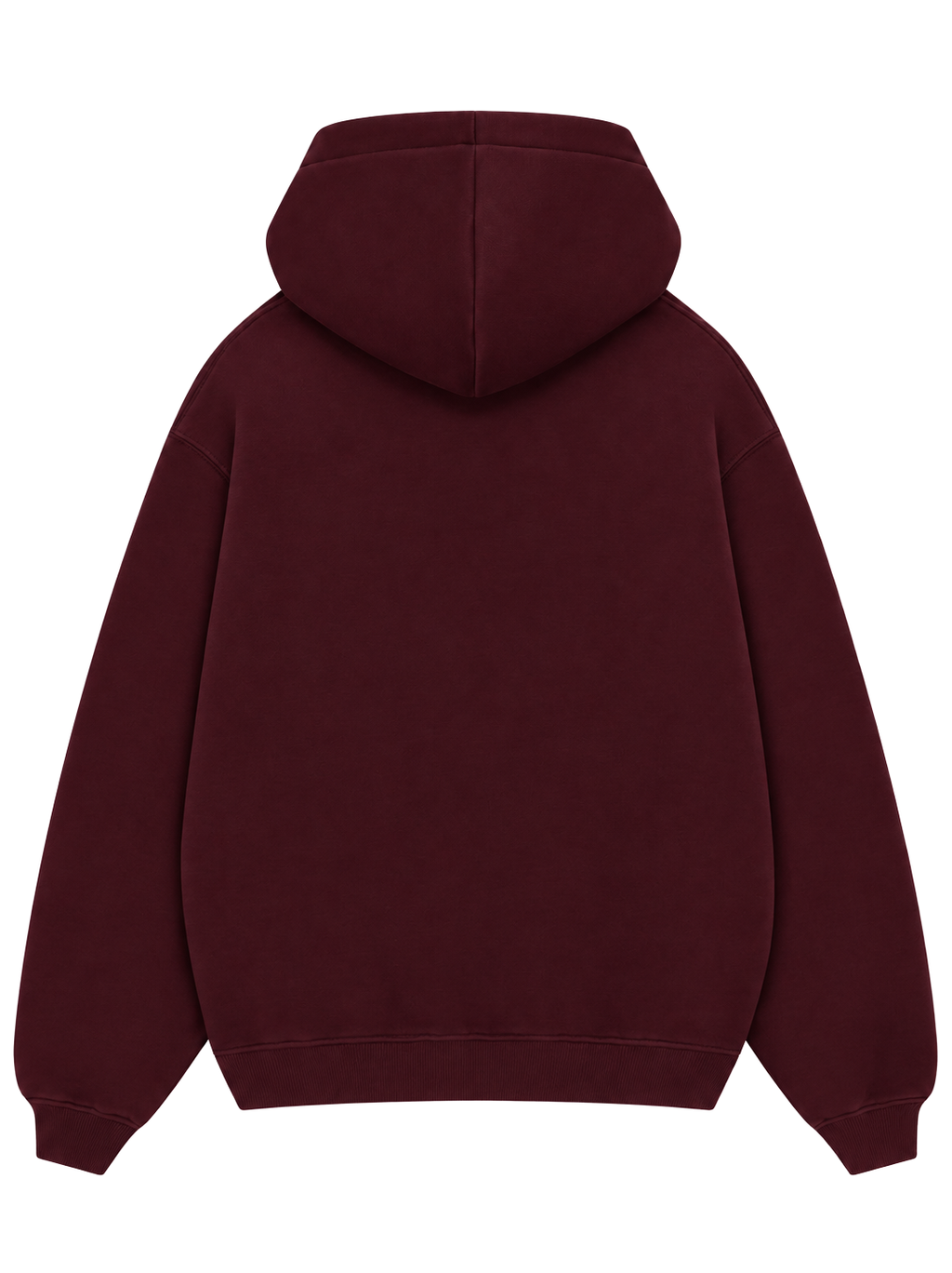 Onyx Boxy Fit Hoodie Burgundy