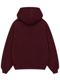 Onyx Boxy Fit Hoodie Burgundy